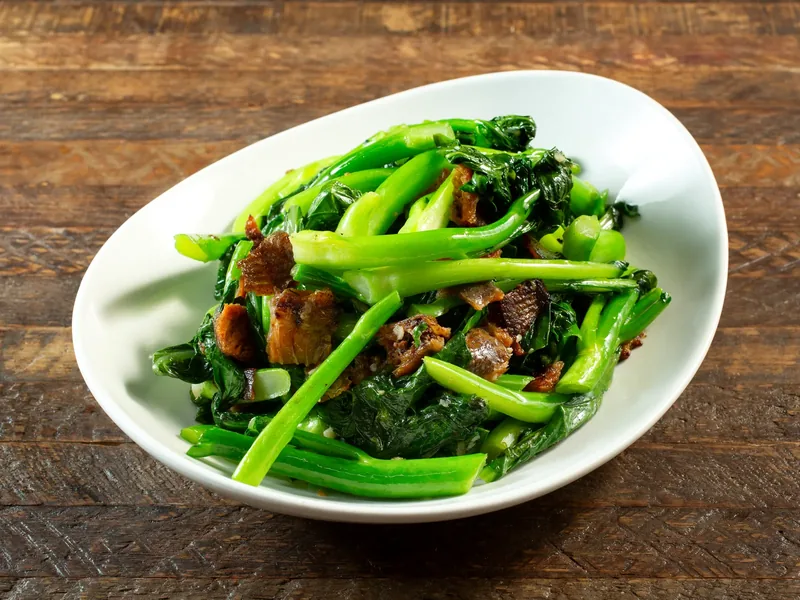 Chinese Broccoli with Salted Fish